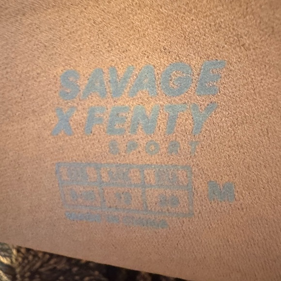 Savage X Fenty Black and Silver Leggings - Picture 3 of 3